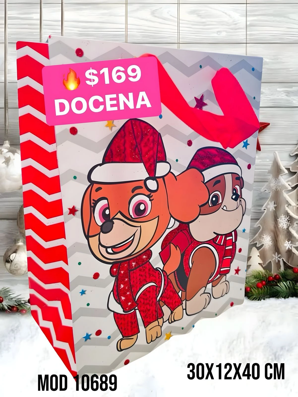 DOCENA BOLSA DE REGALO 10689