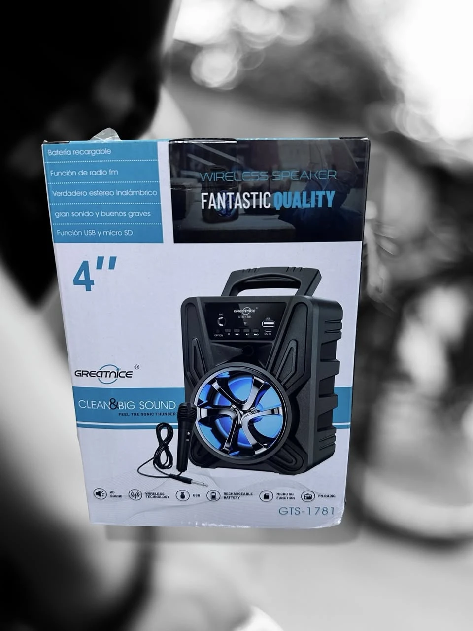 🔥BOCINA BLUETOOTH  SD FM RECARGABLE MICROFONO🔥6916395617812